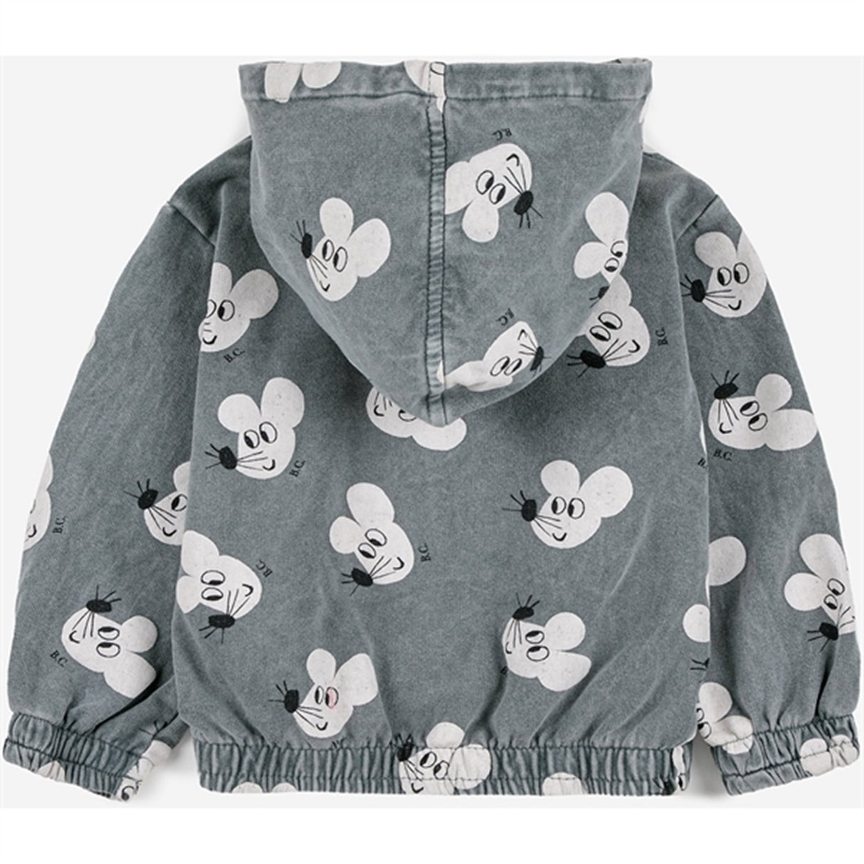 Bobo Choses Grey Mouse Hoodie AOP 3