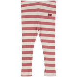 Bobo Choses Burgundy Red Maroon Stripes Leggings