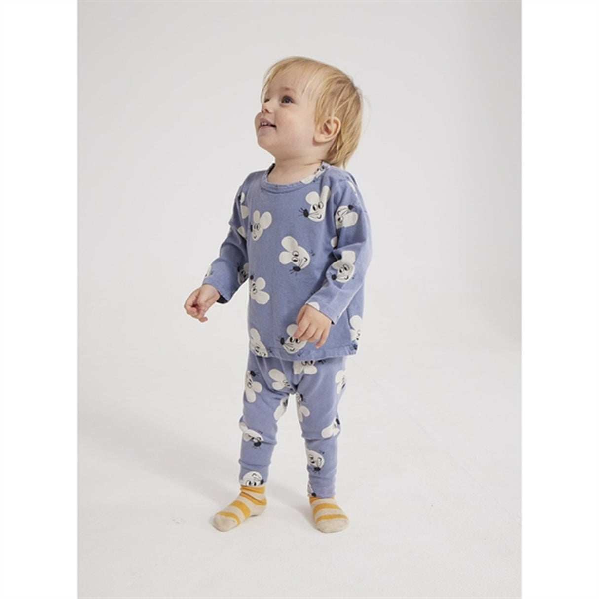 Bobo Choses Blue Mouse Leggings AOP 3