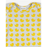 Bobo Choses Light Grey Rubber Duck Onesie AOP 4