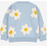 Bobo Choses Light Blue Big Flower Knit Blouse AOP 6