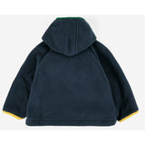 Bobo Choses Midnight Blue Color Block Polar Hooded Jacket 5