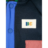 Bobo Choses Midnight Blue Color Block Polar Hooded Jacket 4