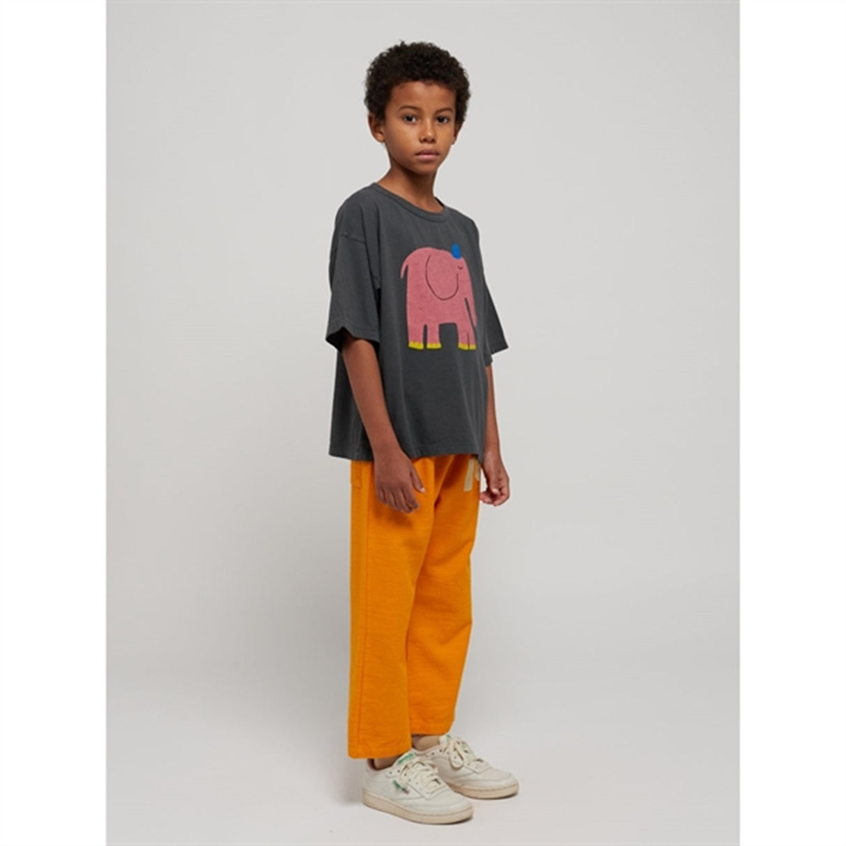 Bobo Choses Dark Grey The Elephant T-Shirt 2