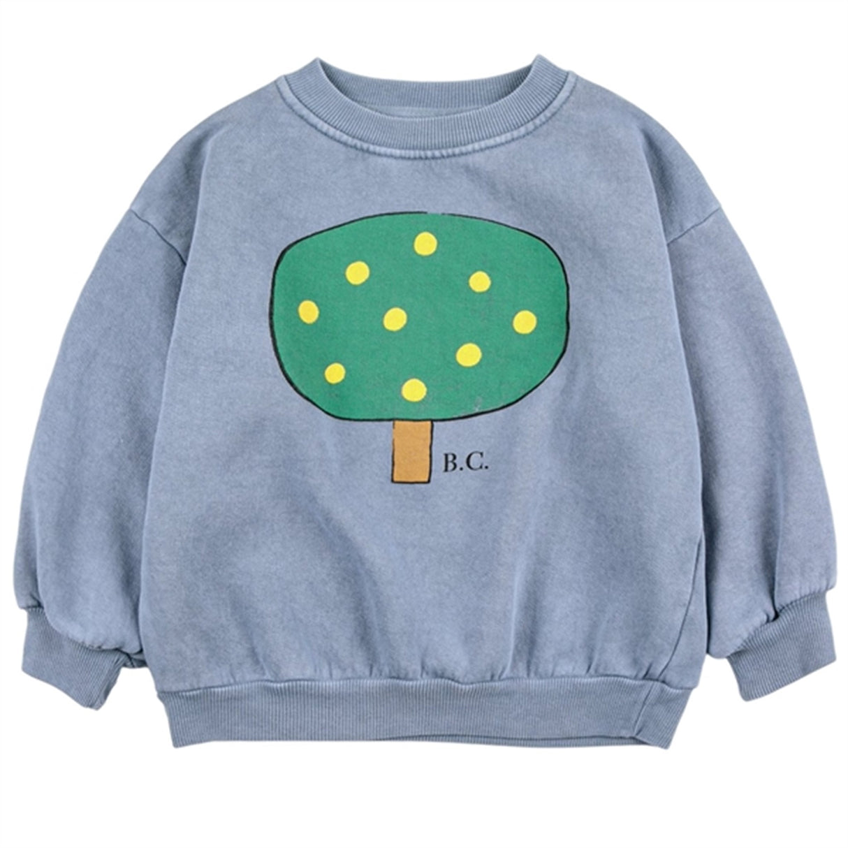 Bobo Choses Prussian Blue Green Tree Sweatshirt