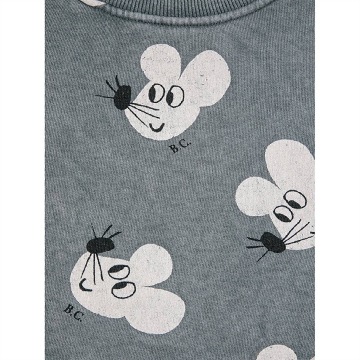 Bobo Choses Grey Mouse Sweatshirt AOP 2