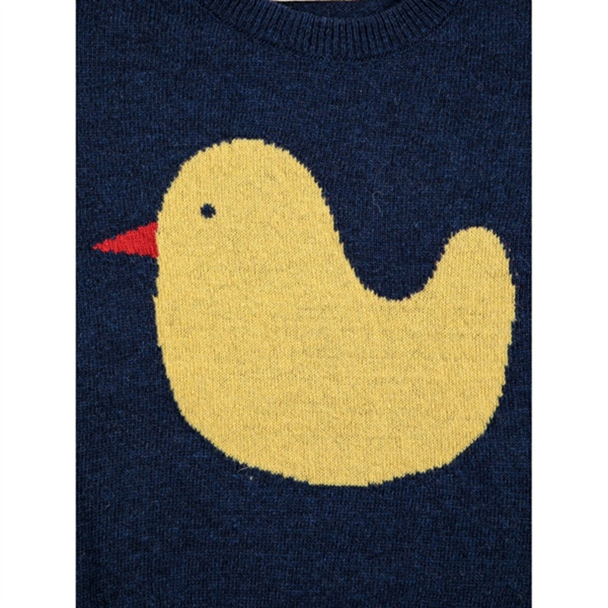 Bobo Choses Midnight Blue Rubber Duck Intarsia Knit Blouse 3