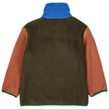 Bobo Choses Khaki Color Block Polar Fleece Jacket 5