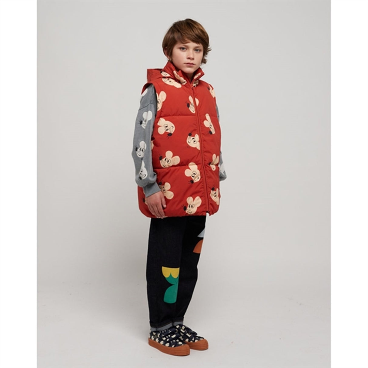 Bobo Choses Brown Mouse Polstret Jacket AOP 6