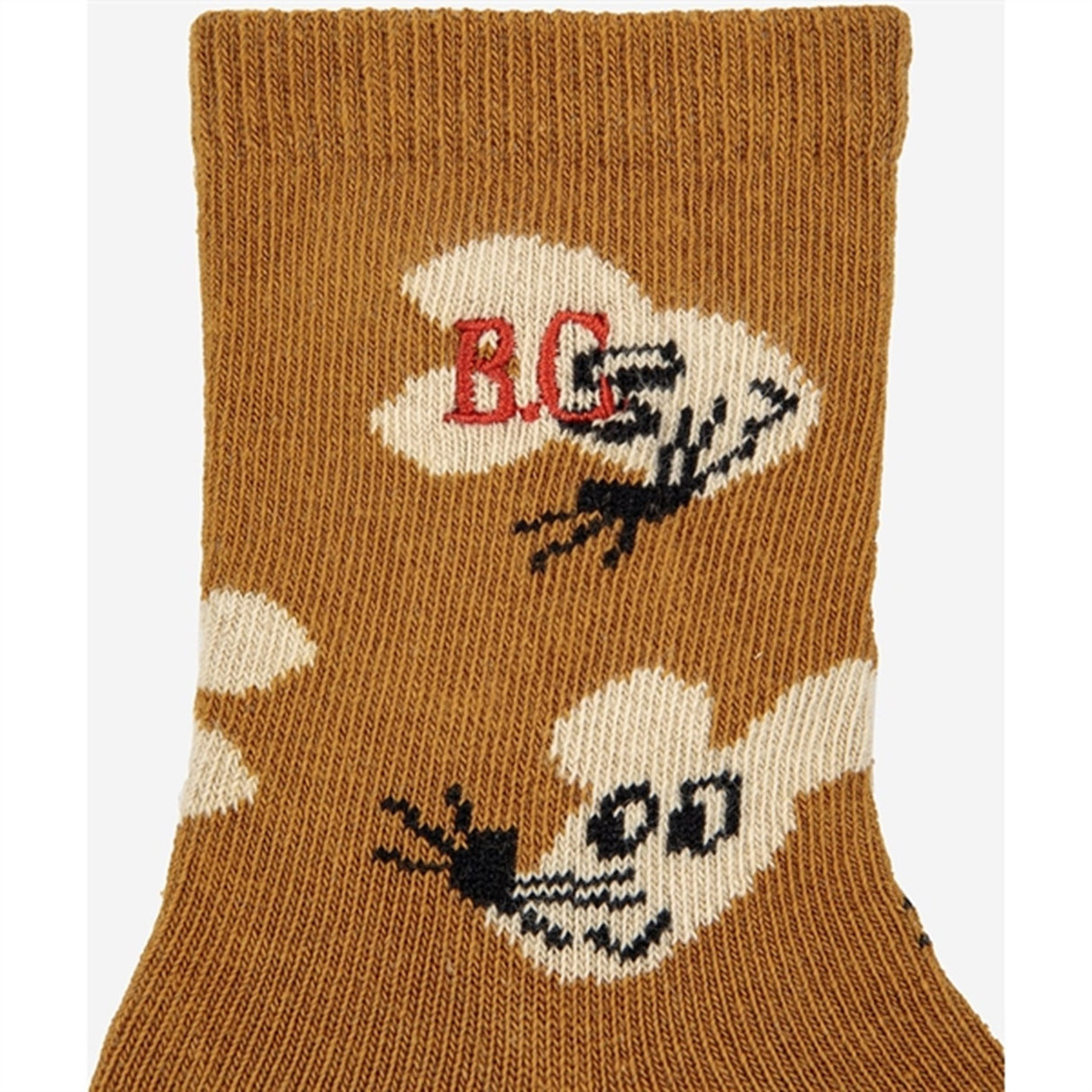 Bobo Choses Brown Mouse Socks AOP 3