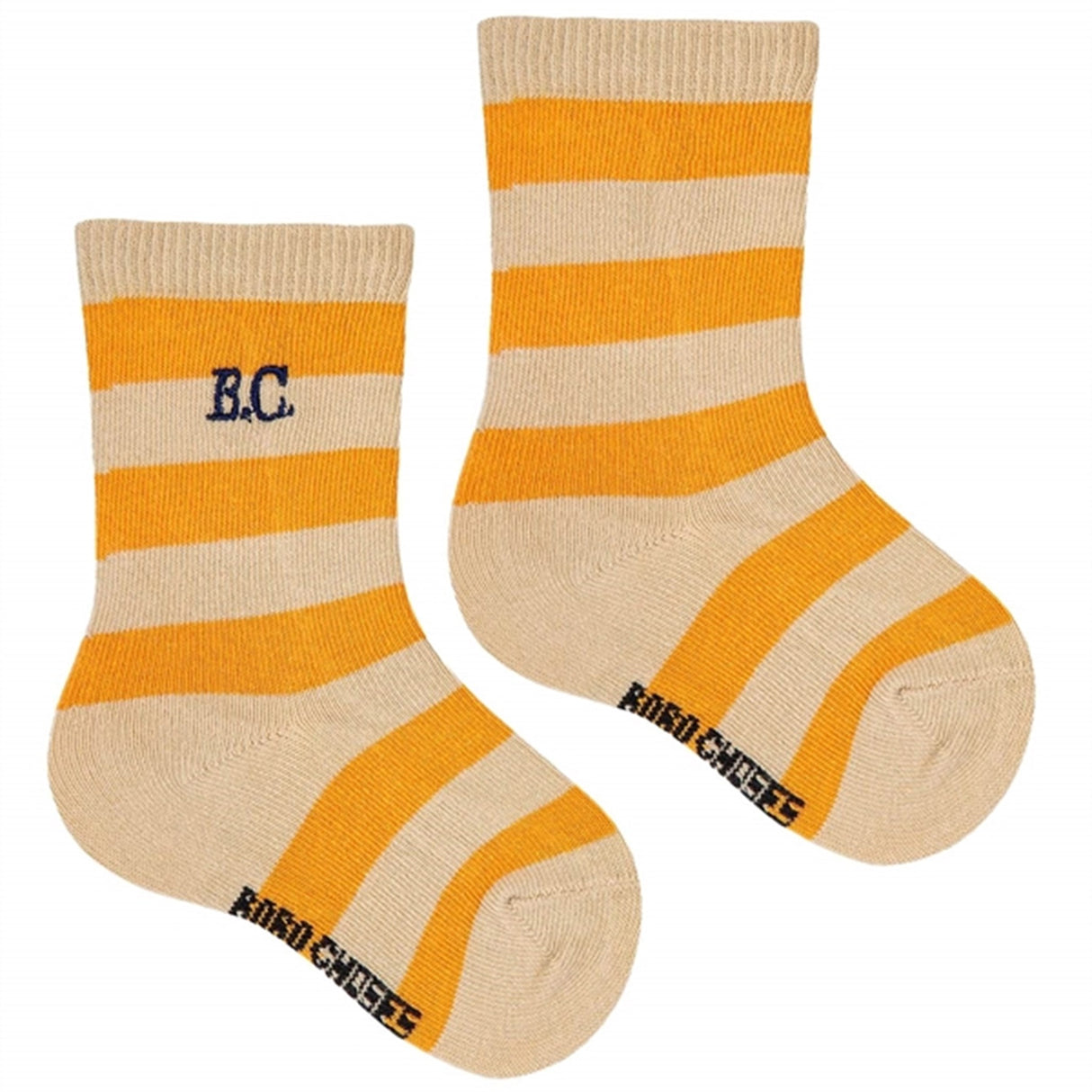 Bobo Choses Curry Yellow Stripes Socks