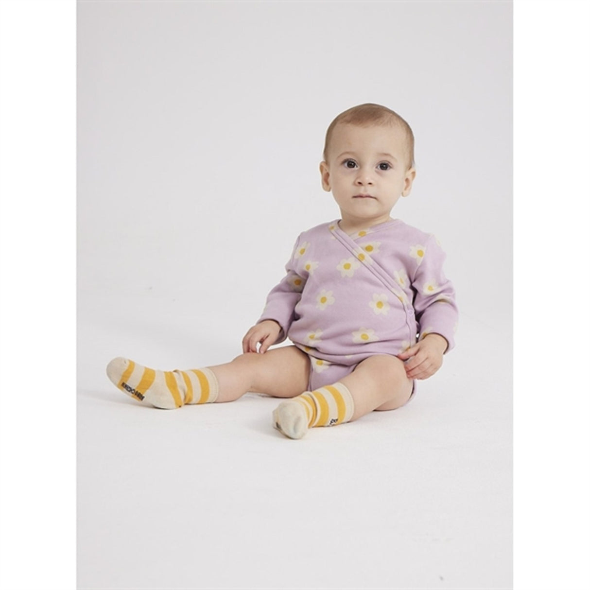 Bobo Choses Curry Yellow Stripes Socks 2