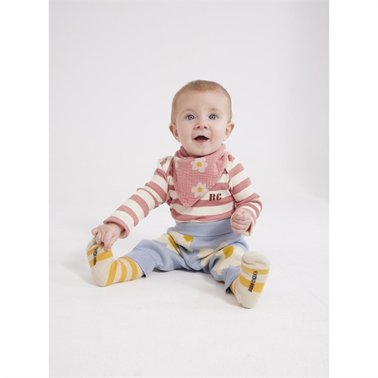 Bobo Choses Curry Yellow Stripes Socks 3