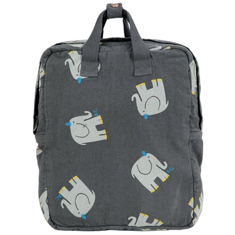 Bobo Choses Dark Grey The Elefant Schoolbag AOP