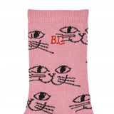 Bobo Choses Pink Smiling Cat Socks AOP 2