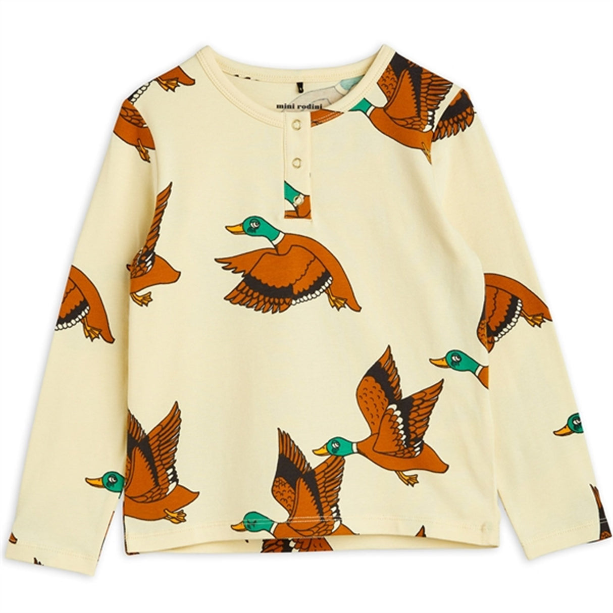 Mini Rodini Ducks Aop Blouse Yellow