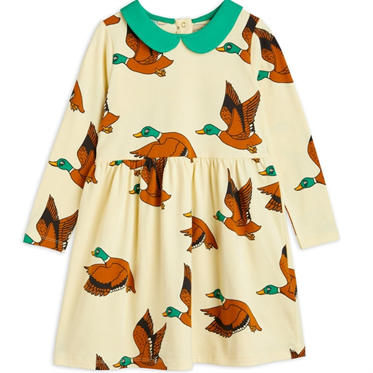 Mini Rodini Ducks Aop Dress Yellow