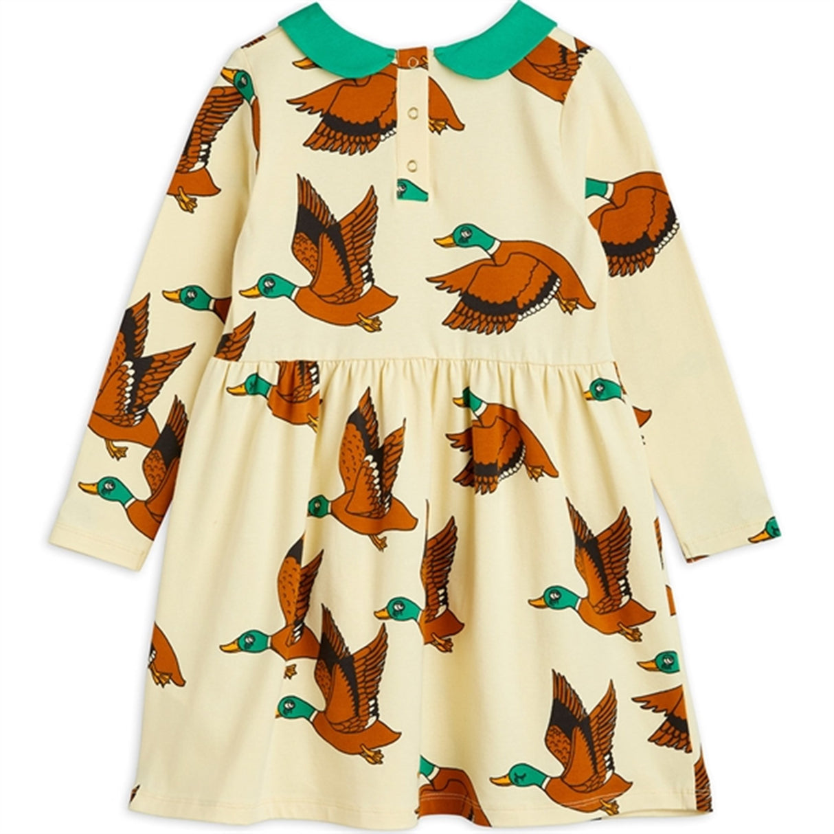 Mini Rodini Ducks Aop Dress Yellow