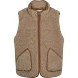 MarMar Joby Teddybear Fleece Vest Sandstone