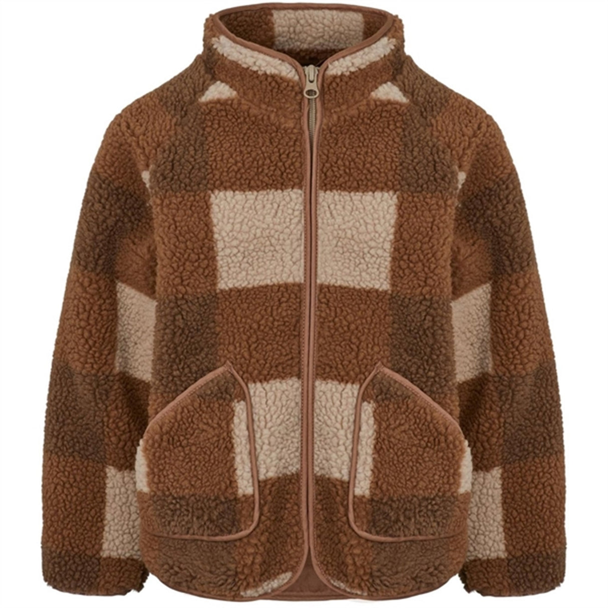 MarMar Jerry Teddybear Fleece Jacket Chunky Hazel Check