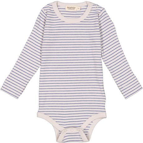 MarMar Modal Rib Space Blue Stripe Plain Body