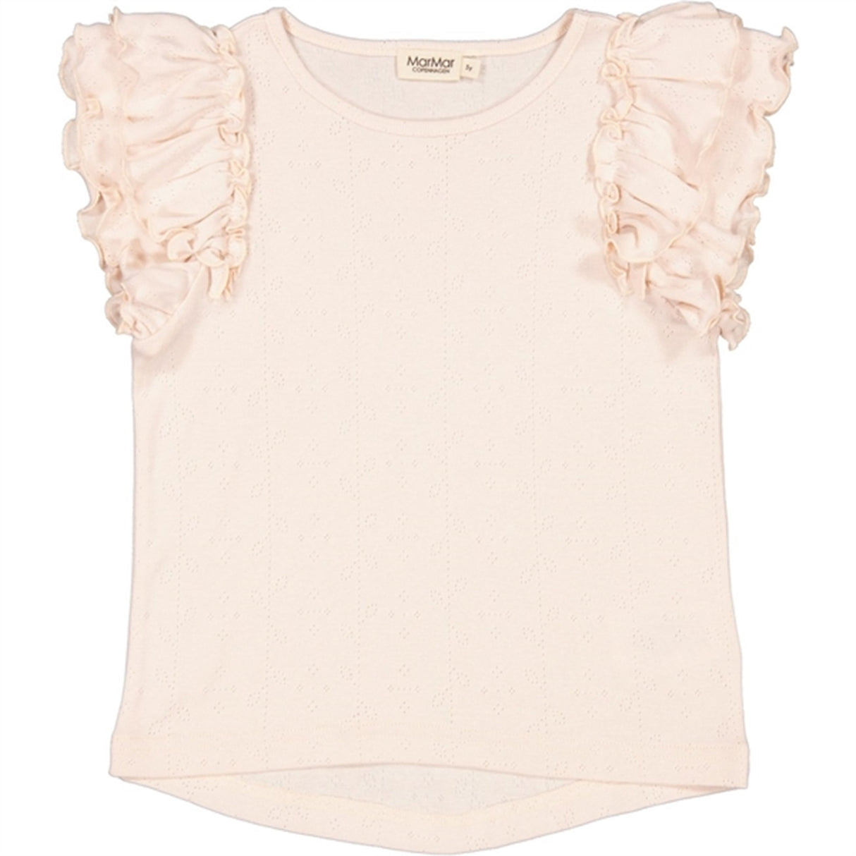 MarMar Modal Barely Rose Tavora Frill Pointelle T-shirt