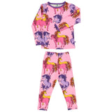 Småfolk Sea Pink Horse Shirt/Leggings Set