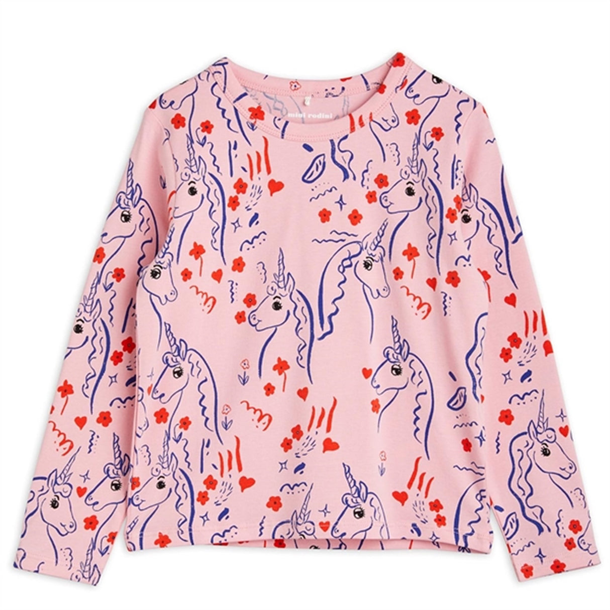 Mini Rodini Pink Scottish Unicorns Aop Blouse