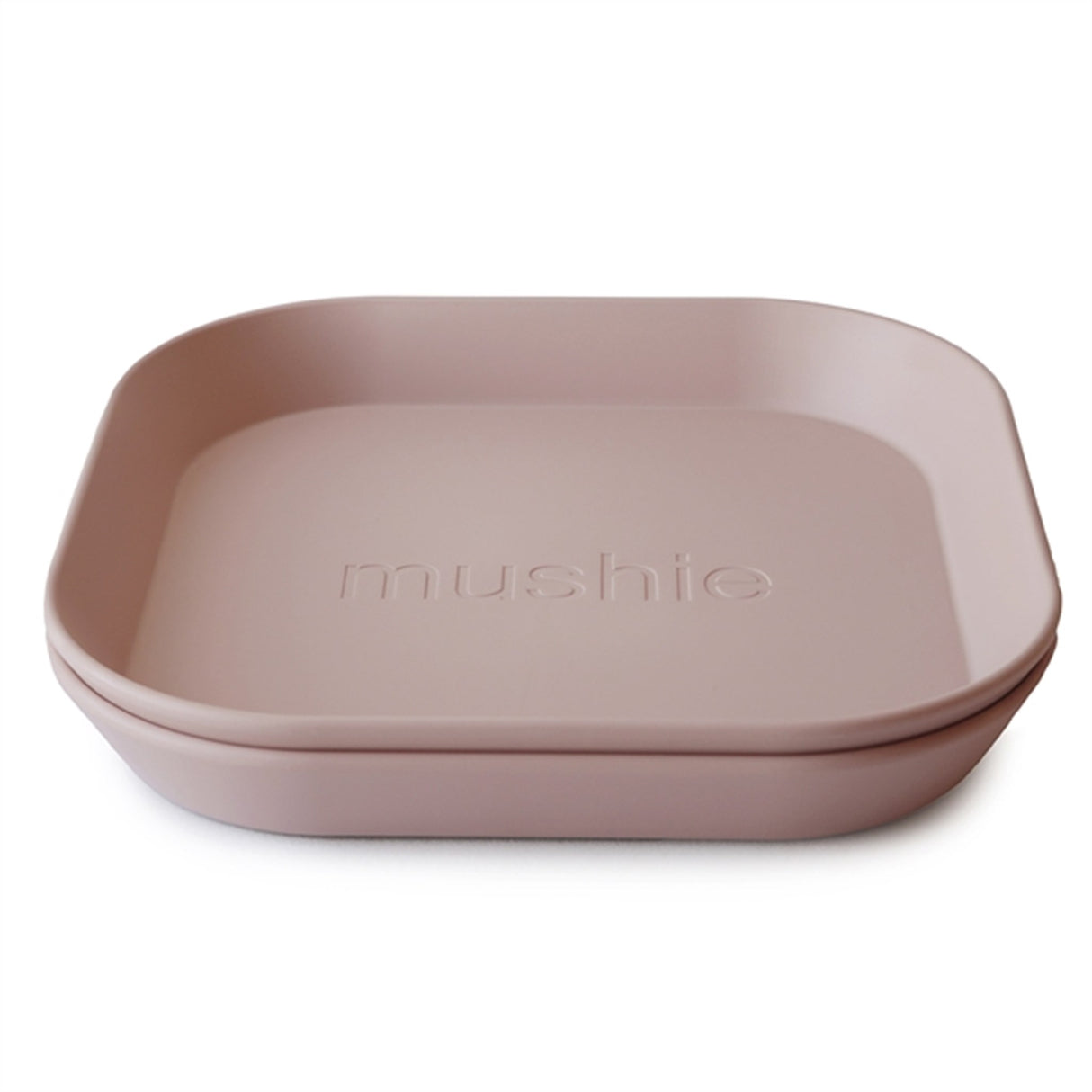 Mushie Plate Square Blush