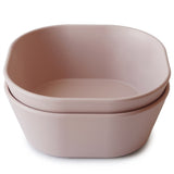 Mushie Bowl Square 2-pack Blush