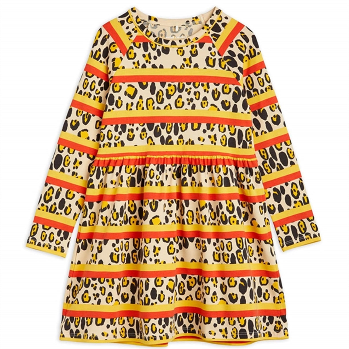 Mini Rodini Multi Leopard Stripe Aop Dress