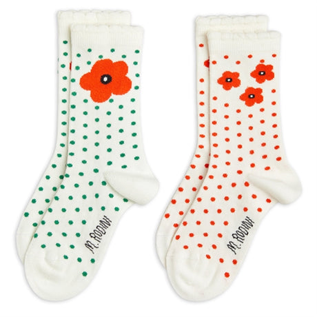 Mini Rodini Multi Scallop 2-pack Socks