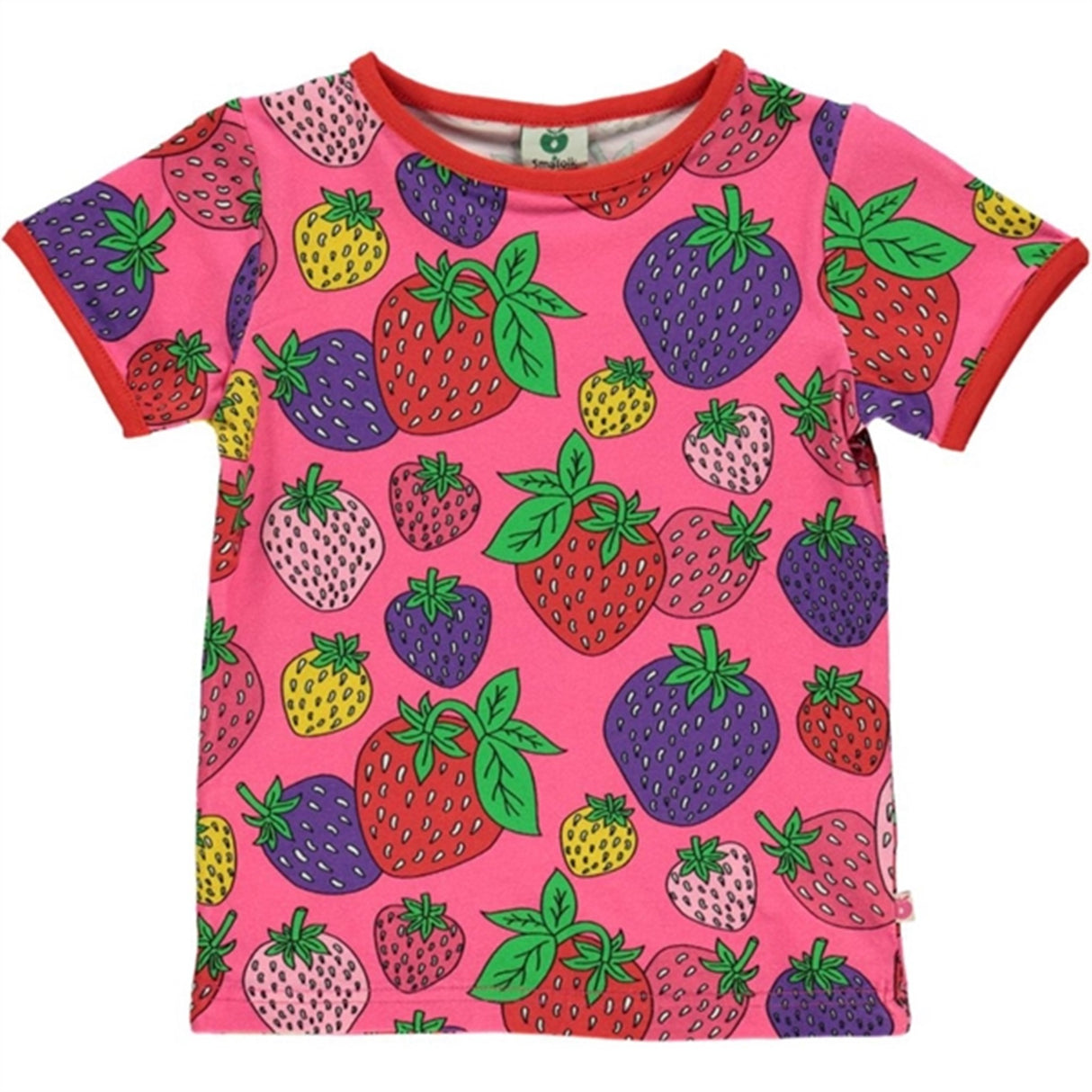 Småfolk Pink Strawberry T-shirt