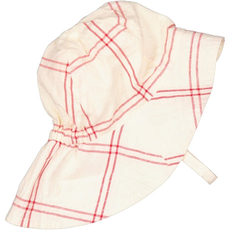 MarMar Red Check Alba Baby Long Sunhat