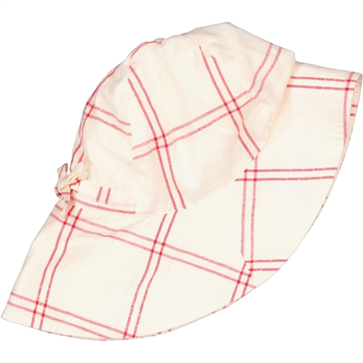 MarMar Red Check Alba Long Sunhat