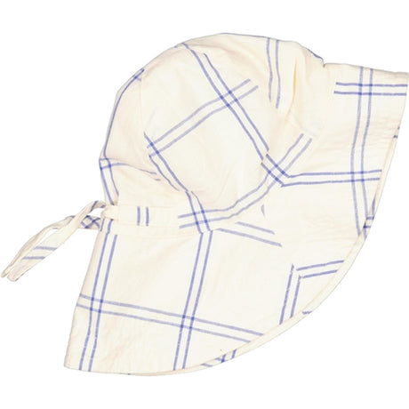 MarMar Blue Check Alba Long Sunhat