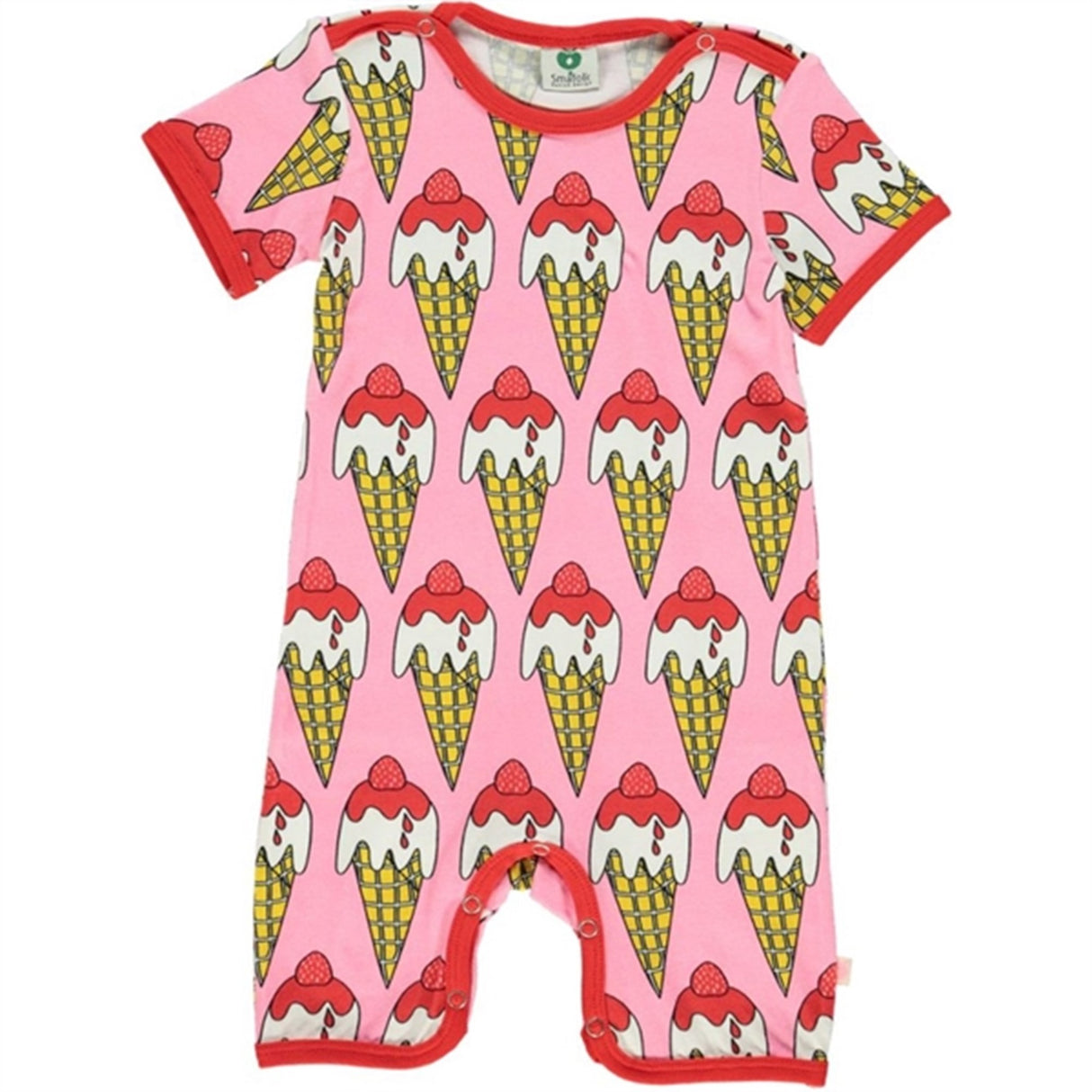 Småfolk Sea Pink Ice Cream Body Suit