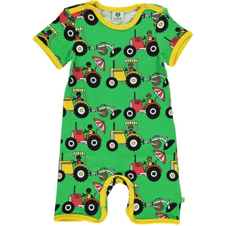 Småfolk Green Tractor Onesie