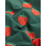 Mini Rodini Strawberries Aop Woven Baseball Jacket Green 4