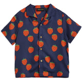 Mini Rodini Strawberries Aop Woven Shirt Blue