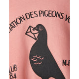 Mini Rodini Pigeons Emb Sweatshirt Pink 2