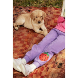 Mini Rodini Strawberries Emb Sweatpants Purple 4