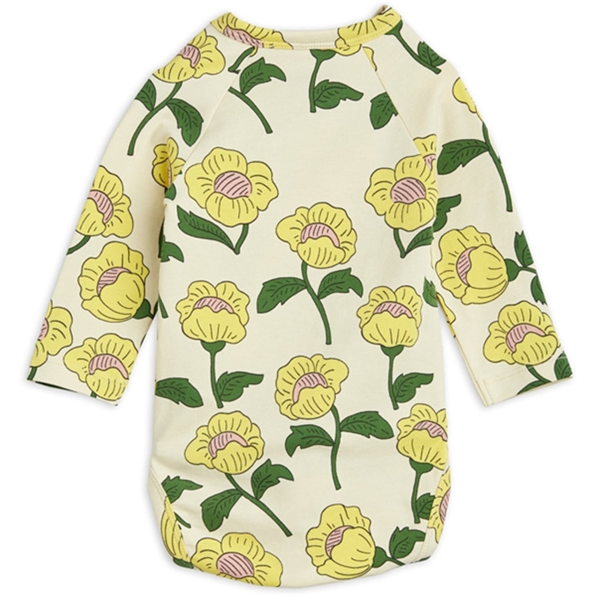 Mini Rodini Flowers Aop Wrap Body Yellow 5