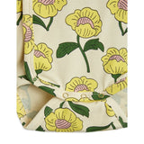 Mini Rodini Flowers Aop Wrap Body Yellow 3