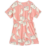 Mini Rodini Pigeons Tencel Aop Summersuit Pink 4