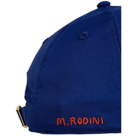 Mini Rodini Strawberries Emb Cap Blue 2