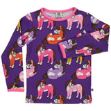 Småfolk Purple Heart Horse Blouse