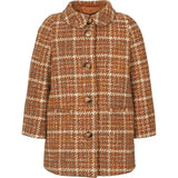 MarMar Olive Wool Glitter Jacket Caramel Check