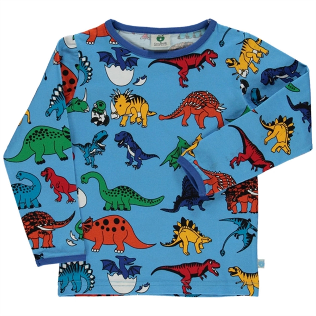 Småfolk Blue Grotto Dinosaur Blouse