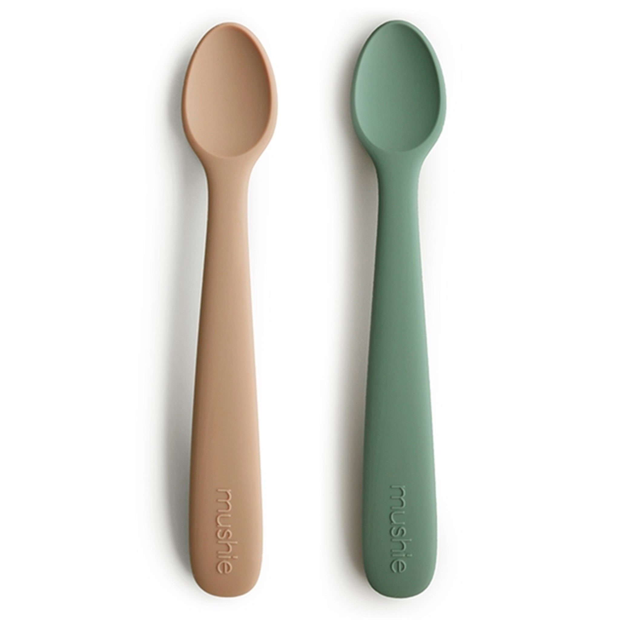 Mushie Silicone Spoons 2-pack Dried Thyme/Natural